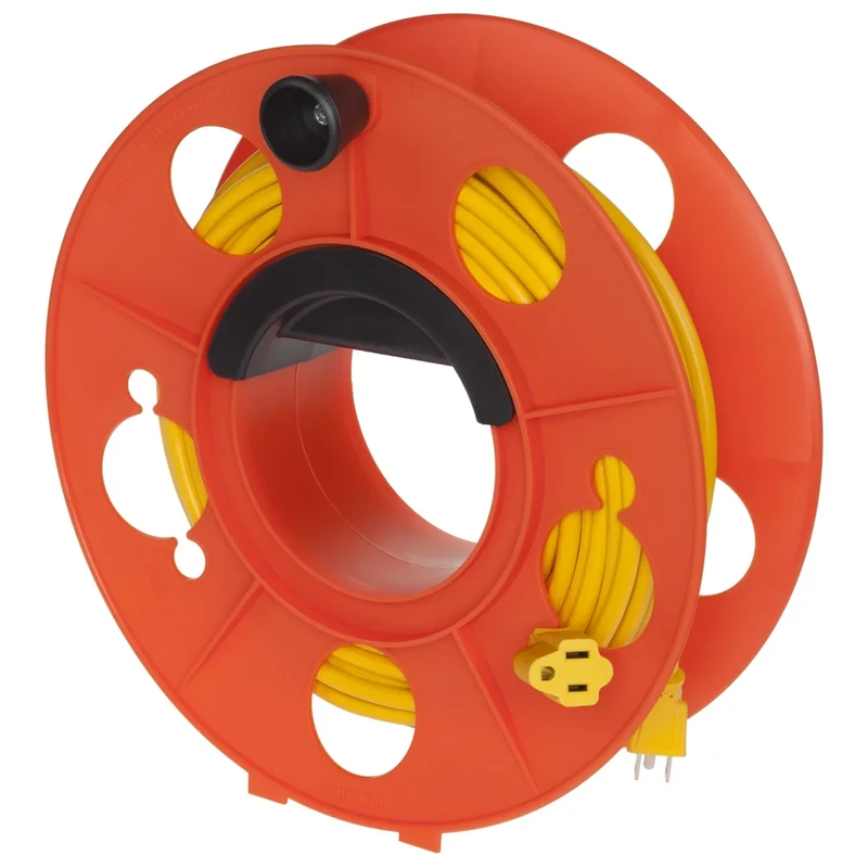 Bayco KW-130 Cord Storage Reel - 150ft Ext Cord, Center Spin Handle