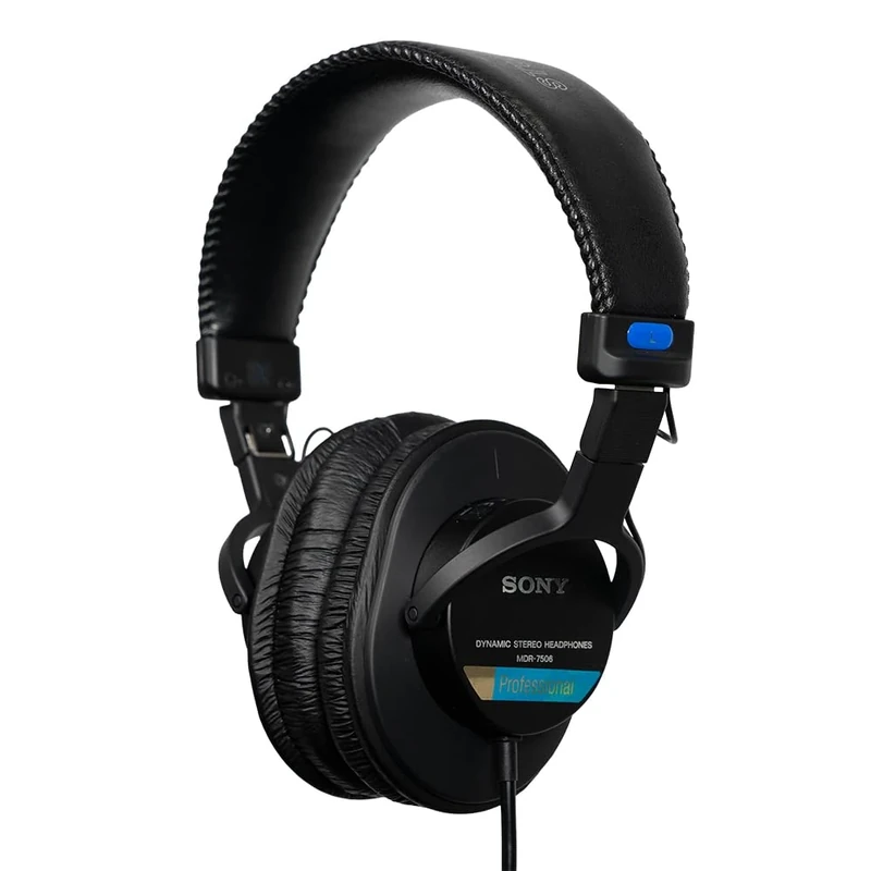 Sony MDR7506 Professional Over-Ear Headphones - 40mm Drivers, Foldable
