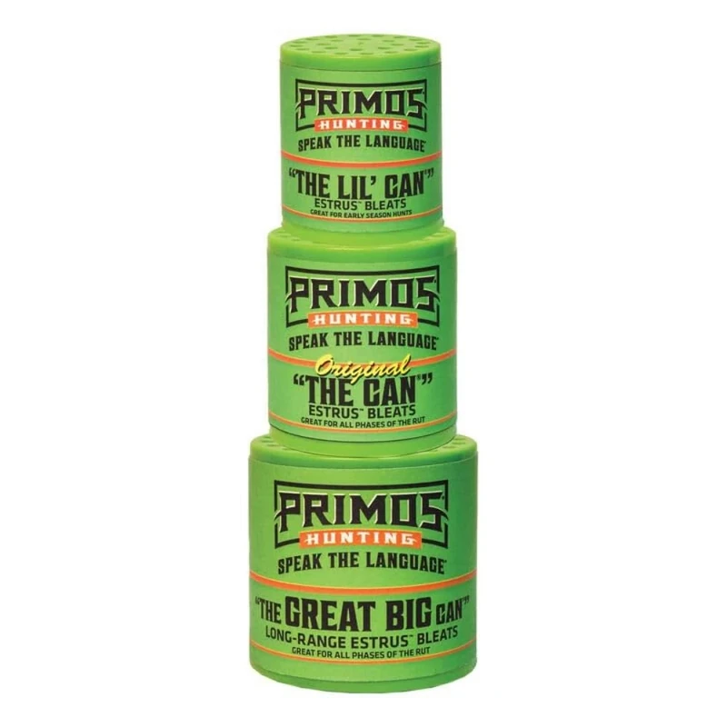 Primos The Can Family Pack Compact Design for Authentic Doe and Fawn Vocalizations