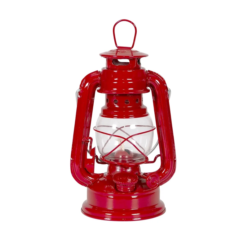 Stansport 7.5" Hurricane Lantern (130),Red - Image 1
