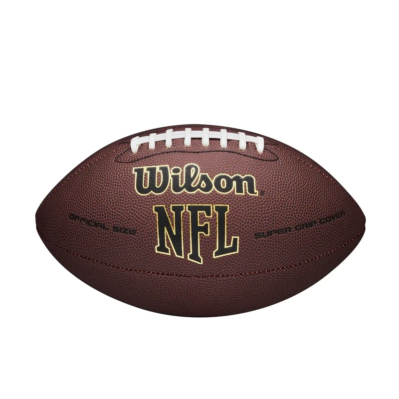 Wilson NFL Super Grip Composite Football - Official Size, Brown