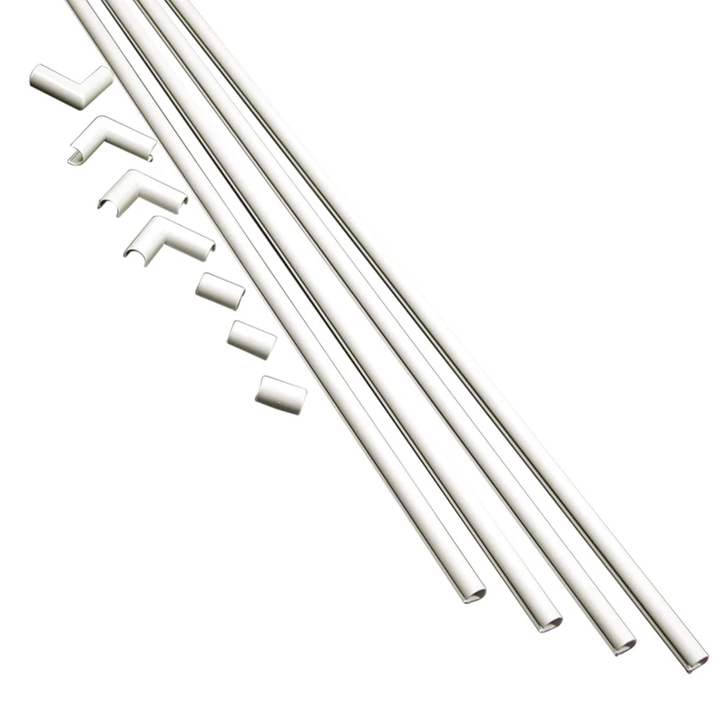 Legrand - Wiremold Kit Cordmate, Organizer and Hider, Cover, Concealer, and Protector for Wall, Single Cord, CMK10, Paintable