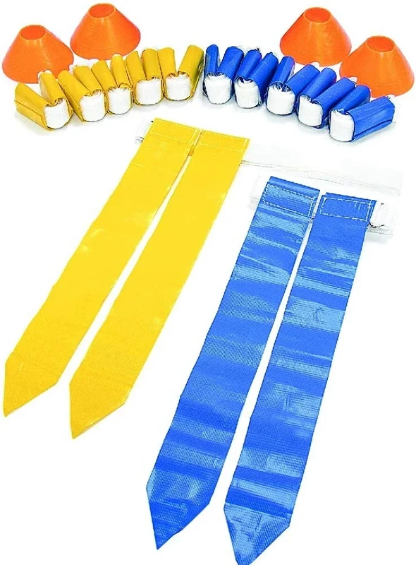 SKLZ Flag Football 10-Player Deluxe Set with Flags, Belts, and Cones, Multi, One Size