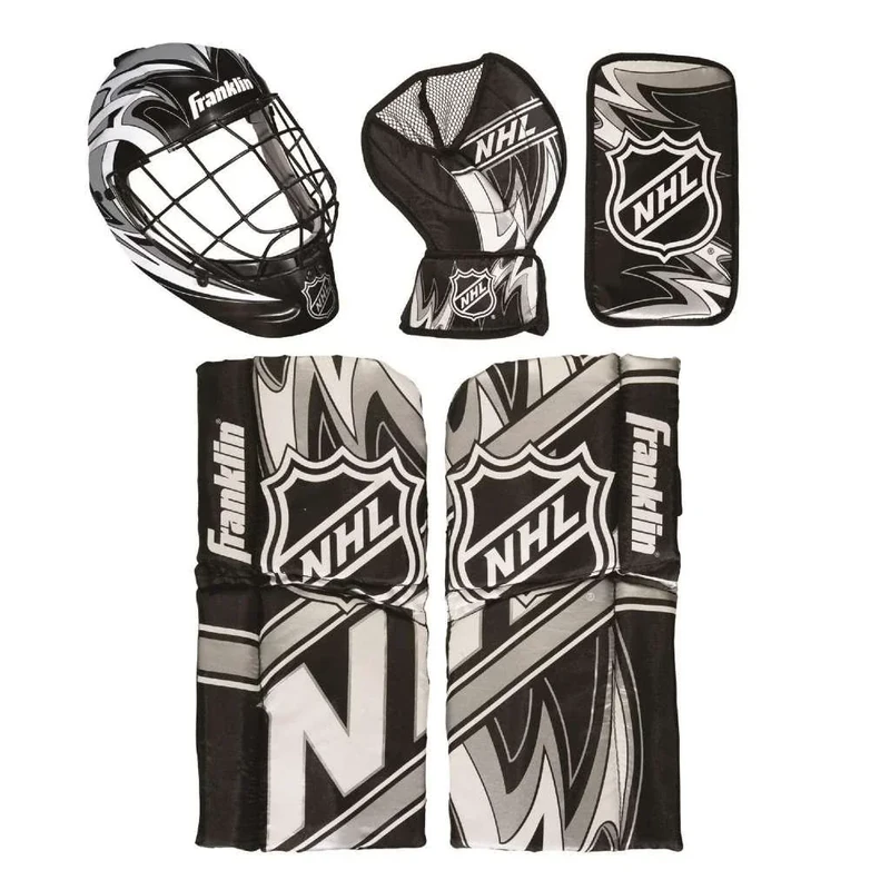 Franklin Sports 12436 NHL Mini Hockey Goalie Equipment with Mask Set