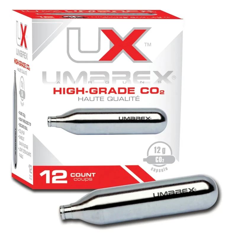 Umarex High-Grade CO2 Cartridges for Pellet Guns, BB Guns and Airsoft Guns