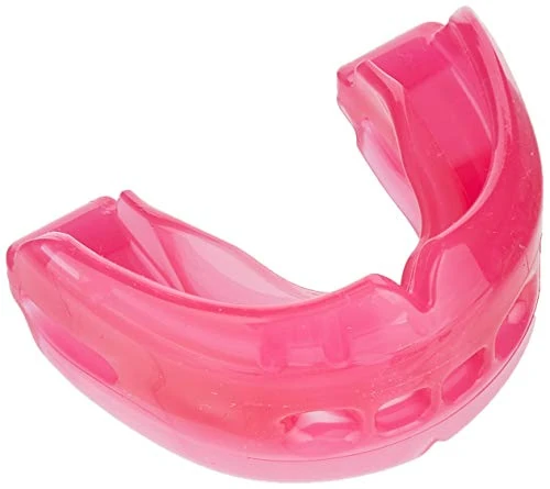 Double Braces Strapless Mouth Guard, Pink, Youth