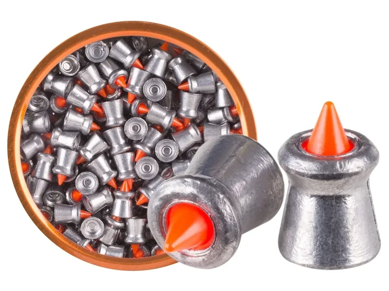 Gamo Red Fire .177 Caliber Pointed Pellets with Polymer Tip - 150 Count Tin - Red/Lead