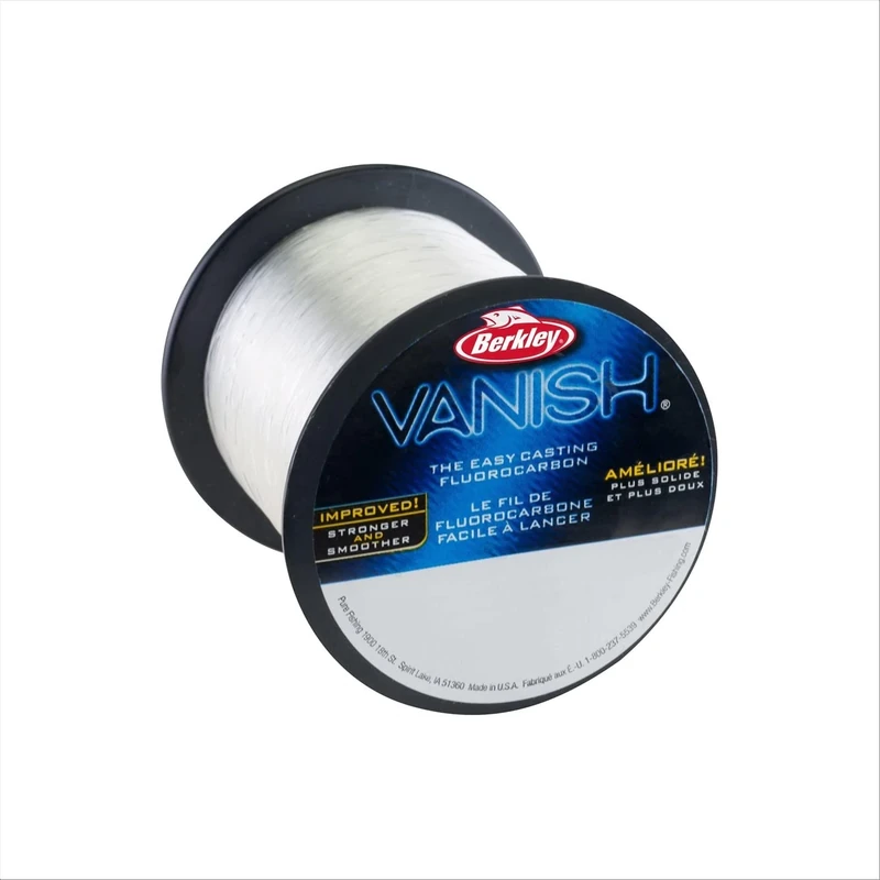 Berkley Vanish®, Clear, 30lb | 13.6kg, 350yd | 320m Fluorocarbon Fishing Line, Suitable for Saltwater and Freshwater Environments