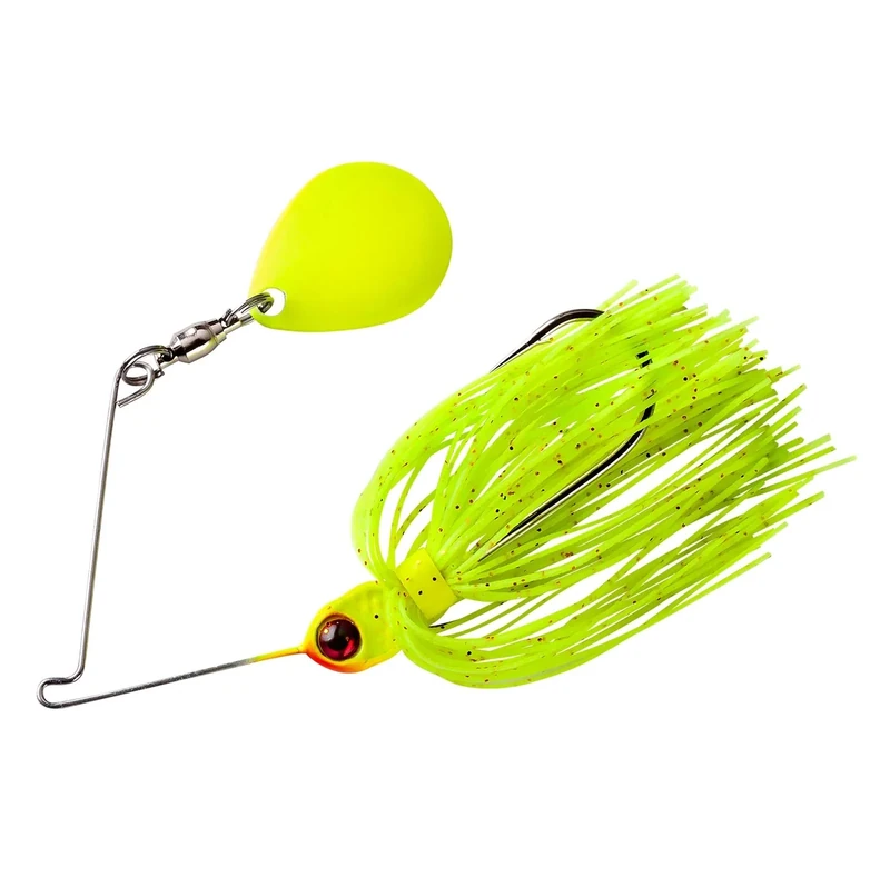 Booyah BYMPM18-691 Micro Pond Magic Spinnerbait, 1/8-Ounce, Lightning Bug, Model:BYMPM18691 - Image 1