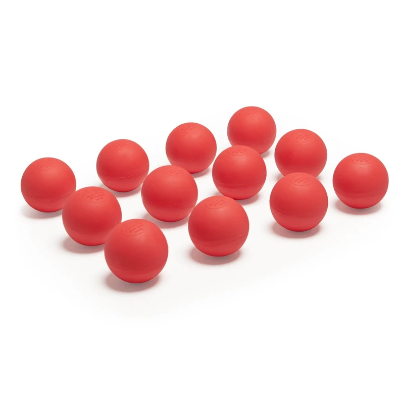 Champion Sports Colored Lacrosse Balls: Red Official Size Sporting Goods Equipment for Professional, College & Grade School Games, Practices & Recreation - NCAA, NFHS and SEI Certified - 12 Pack