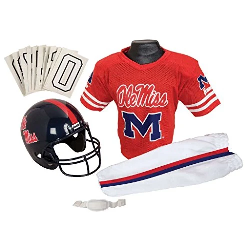 Franklin Sports NCAA Ole Miss Rebels Deluxe Youth Team Uniform Set, Small