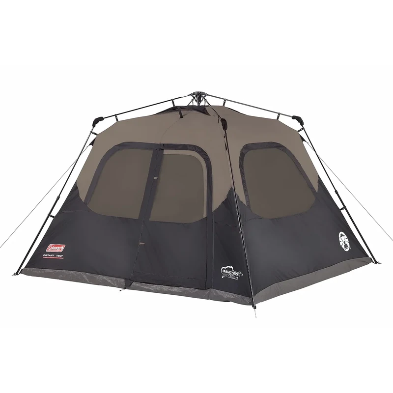 Coleman Instant Tent with 1-Minute Setup, 4/6/8/10 Person Tent with Pre-Attached Poles, Air Vent, & Carry Bag