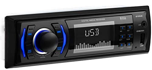 BOSS Audio Systems 612UA Single Din Car Stereo - USB, Aux, AM/FM