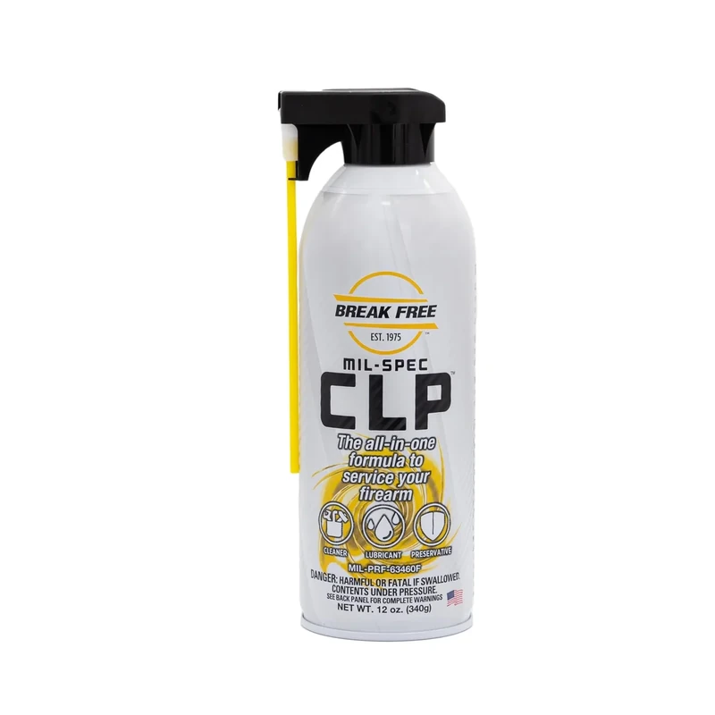 Break Free CLP Cleaner Lubricant and Preservative Gun Cleaner, CLP-12, Aerosol Can, Synthetic Oil, 12 Ounces
