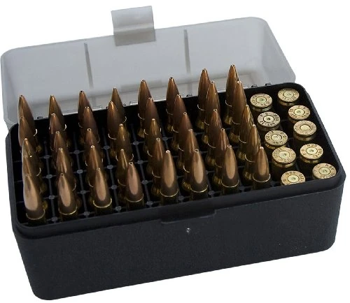 MTM 50 Round Flip-Top Rifle Ammo Box .243 to .308 Win