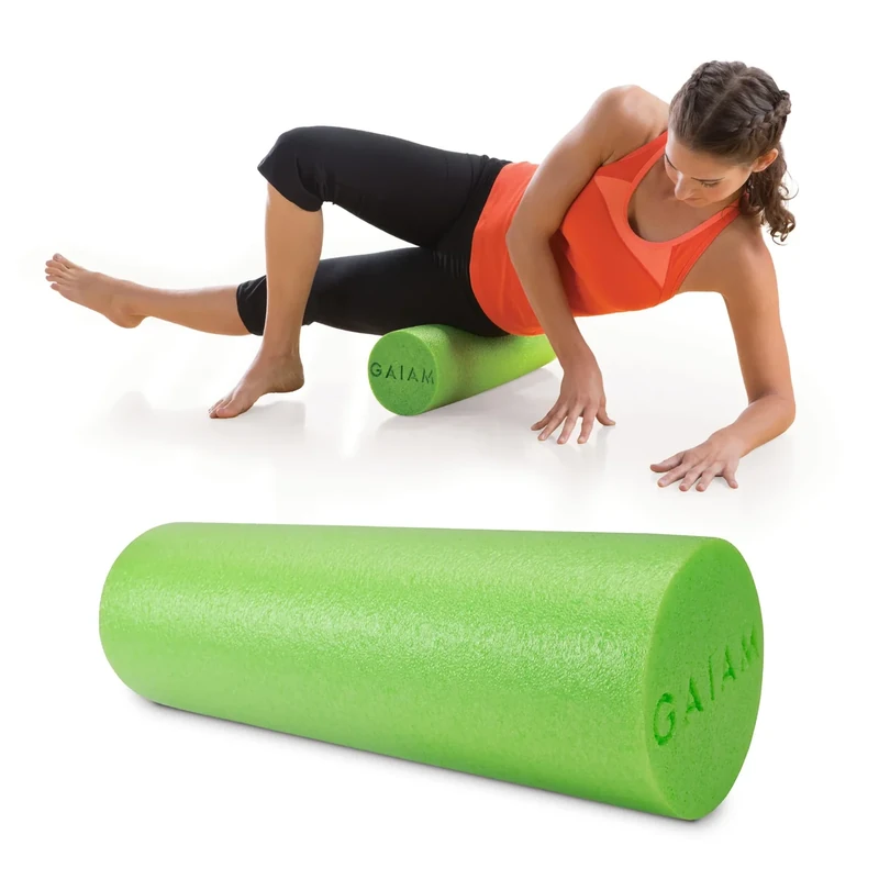 Gaiam Restore 05-58272 18-Inch Muscle Therapy Foam Roller w/ DVD