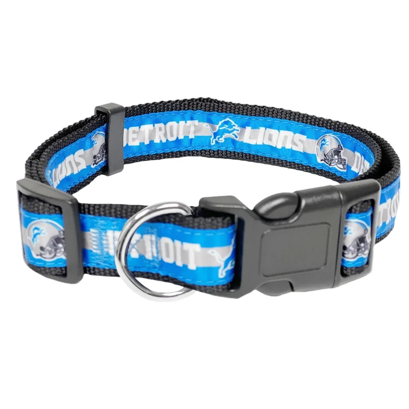 Pets First NFL Detroit Lions Collar, Medium