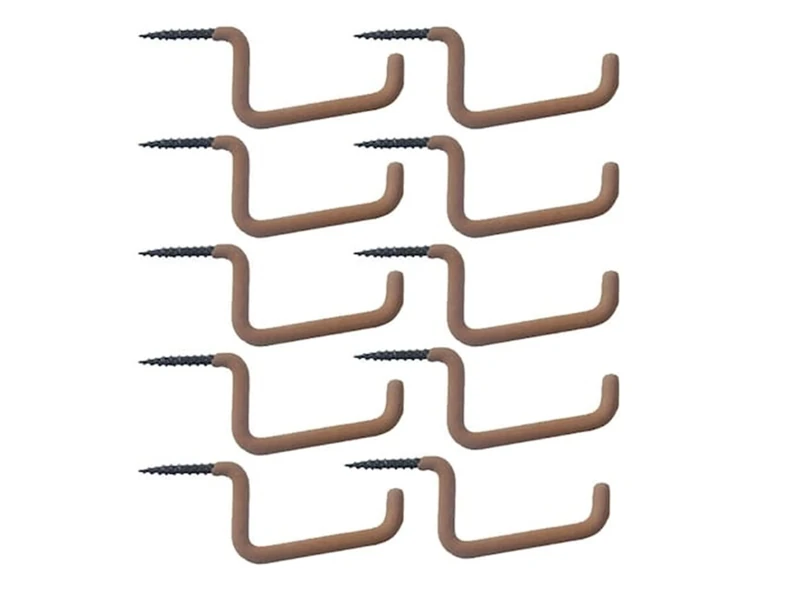 HME Dual Accessory Hooks 10 - Pk, Black (BGH-10), 1.00 x 1.00 x 1.00