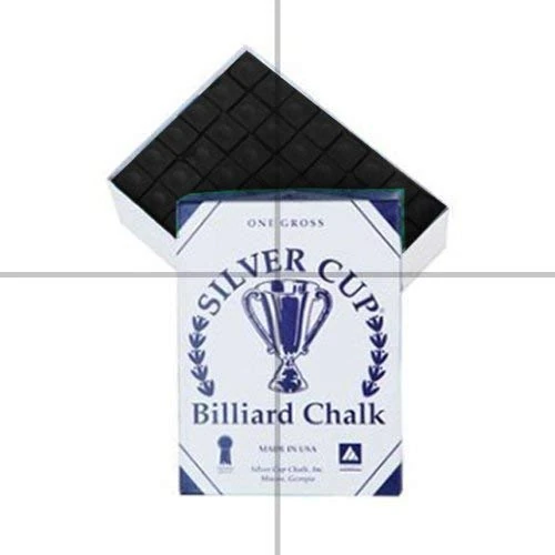 Silver Cup Box of 12 Geniune BLACK chalks