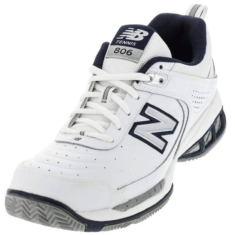 New Balance Men's 806 V1 Tennis Shoe, White, 14 XW US