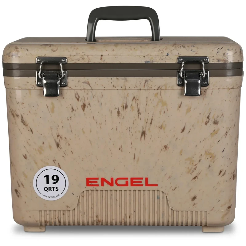 Engel UC19 19qt Leak-Proof, Air Tight, Drybox Cooler and Small Hard Shell Lunchbox for Men and Women in Camo