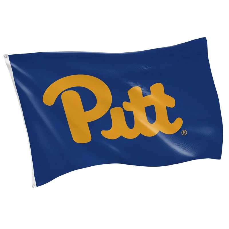 NCAA University of Pittsburgh Flag with Grommets, 3'x5' Pitt Panthers Outdoor College Flags & Banners for Garden Patio Indoor Wall Décor