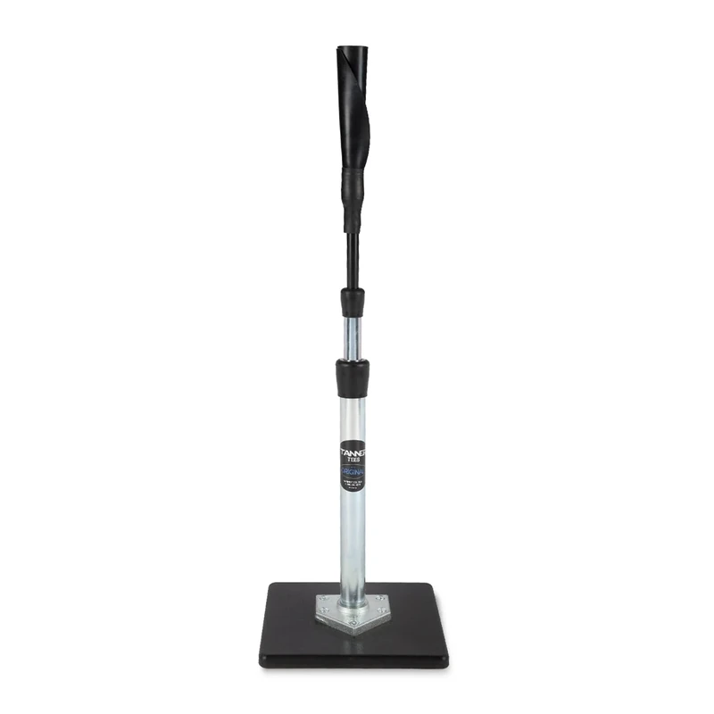 Tanner Tee The Original Batting Tee – Adjustable Pro Hitting Tee for Baseball & Softball, Steel Shaft, Composite Base, Hand-Rolled Rubber Top, 26"-43" Height