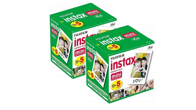 Fujifilm Instax Mini Instant Film 100 Sheets (5x2) - 86x54mm ISO 800