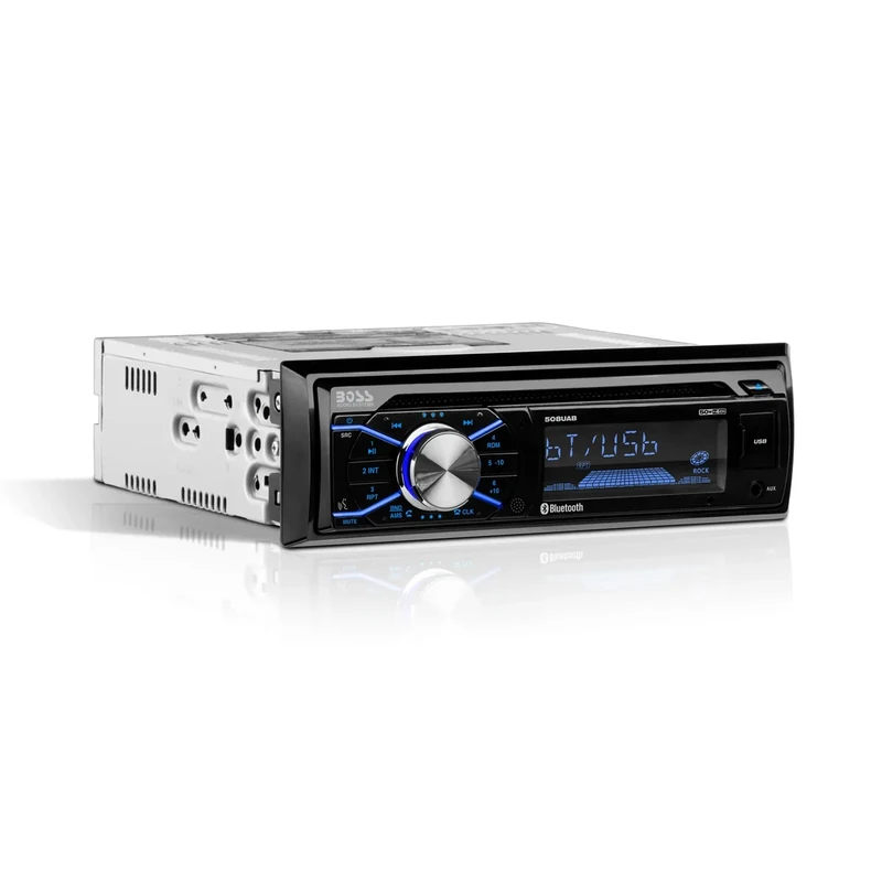 BOSS Audio 508UAB Single Din Car Stereo - Bluetooth, CD, USB, Aux, Mic