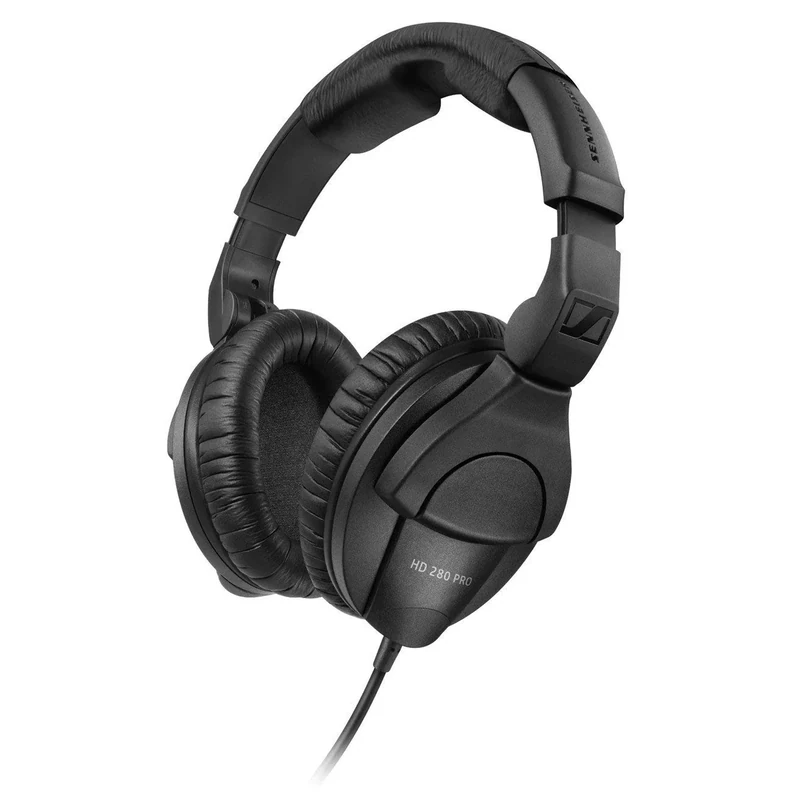 Sennheiser HD 280 Pro Headphones - Black, Foldable, Noise Isolation