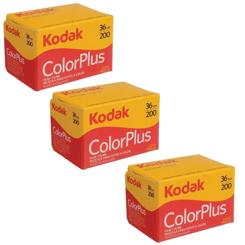 Kodak Colorplus 200 Film - 35mm ISO 200, 36 Exposures, Pack of 3 - Image 1