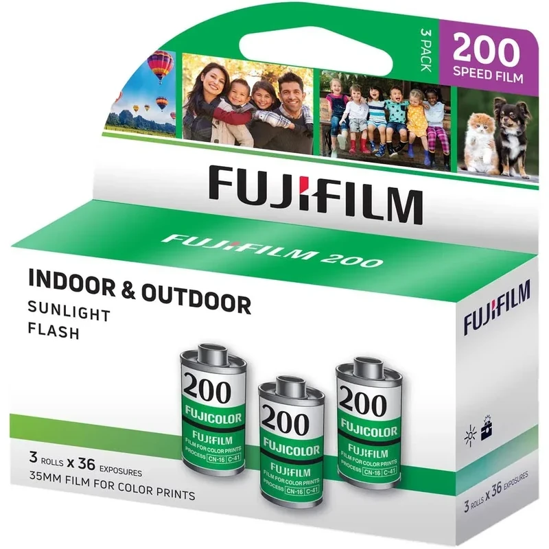 Fujifilm Fujicolor 200 35mm Film 3-Pack - 36 Exposures Each