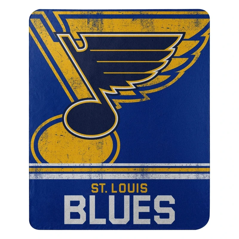 Northwest NHL St. Louis Blues Unisex-Adult Fleece Throw Blanket, 50" x 60", Fade Away