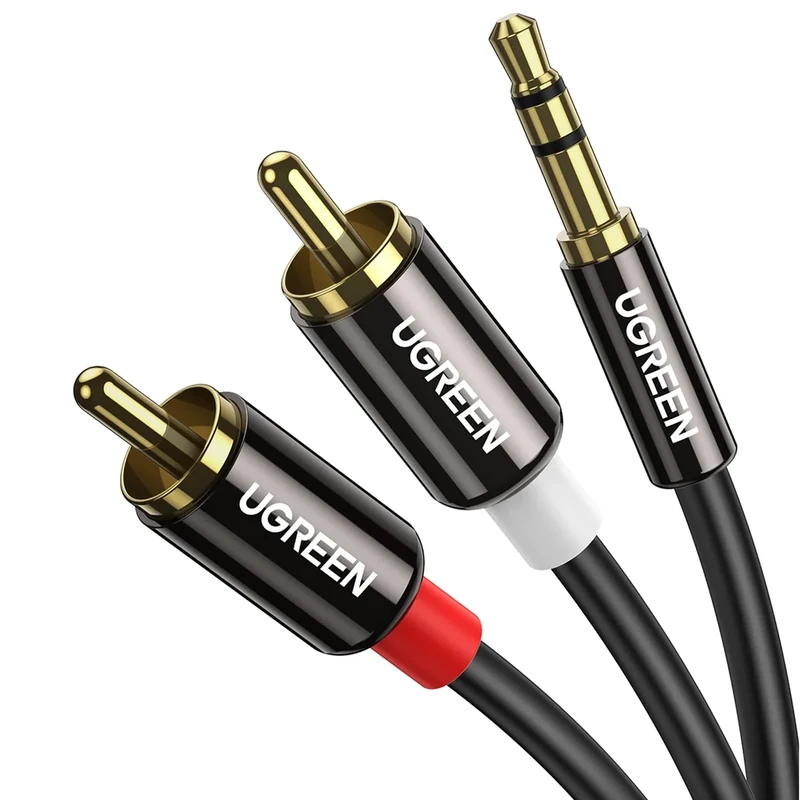 UGREEN 3.5mm to RCA Cable 6.6FT Gold-Plated Audio Y Splitter