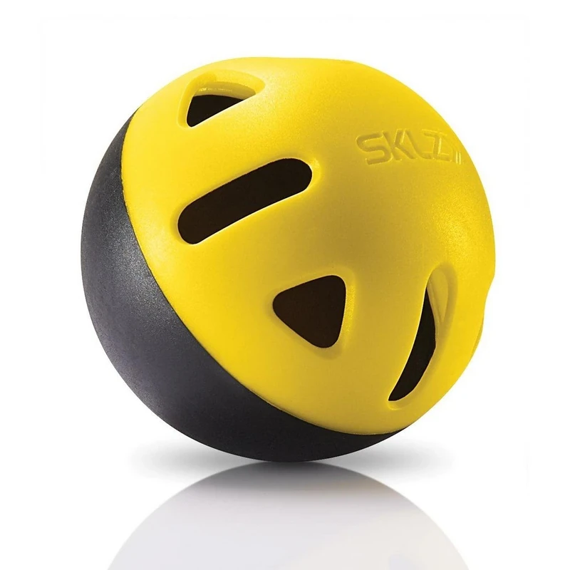 SKLZ Impact Limited-Flight Practice Baseball, Softball, and Mini Balls (Baseballs, 12 Pack), Yellow, Black