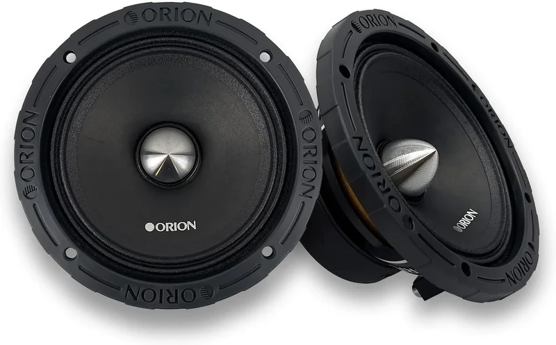 Orion XTR XTX652 High Efficiency 6.5" Mid-Range Bullet Loudspeakers, 1400W Max Power, 350W RMS, 2 Ohm, 1.5" Voice Coil - Pro Car Audio Stereo, Midrange Speakers (Pair)