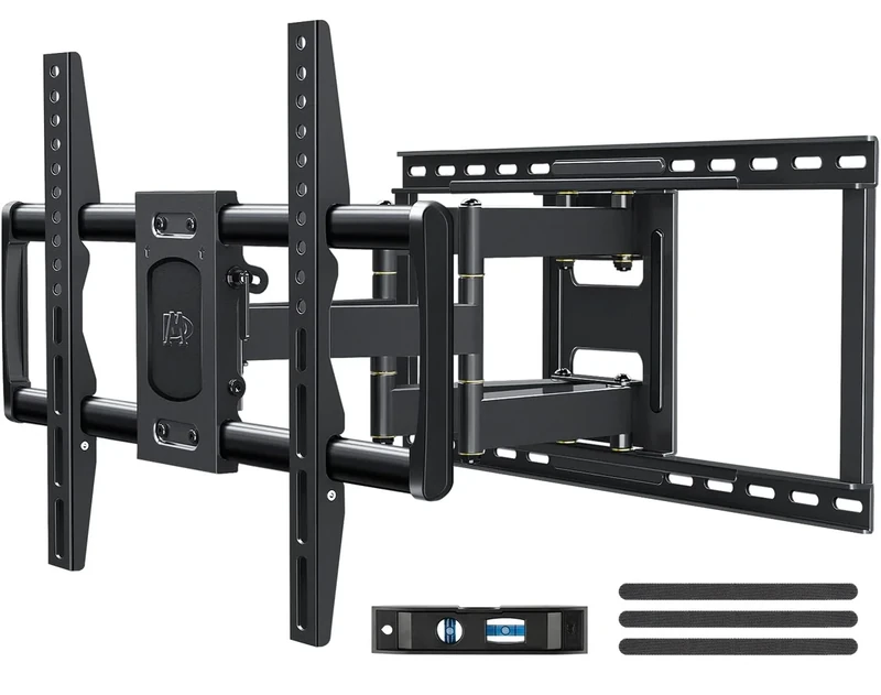 Mounting Dream Full Motion TV Wall Mount for Most 42-90 Inch TVs, Heavy Duty Wall Mount TV Bracket with 6 Strong Articulating Arms, Max VESA 600x400mm, Up to 132LBS, Fits 16/18/24'' Wood Studs, MD2298