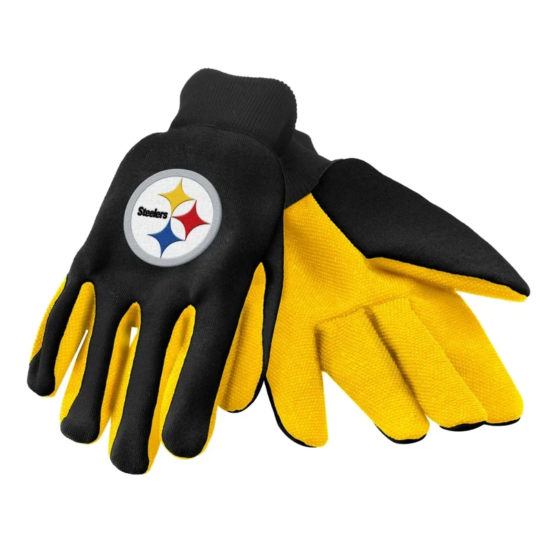 FOCO Forever Collectibles 74213 NFL Pittsburgh Steelers Colored Palm Glove - Image 1