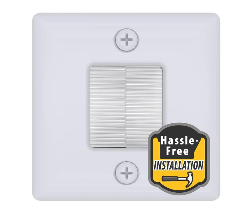 DataComm Electronics 1 3/4" Hole Saw Wall Plate with Brushes, In-Wall Cable Management for Low-Voltage Cables, Hides Multiple Cords, DIY-Friendly Cord Hider for Wall-Mounted TV and Camera