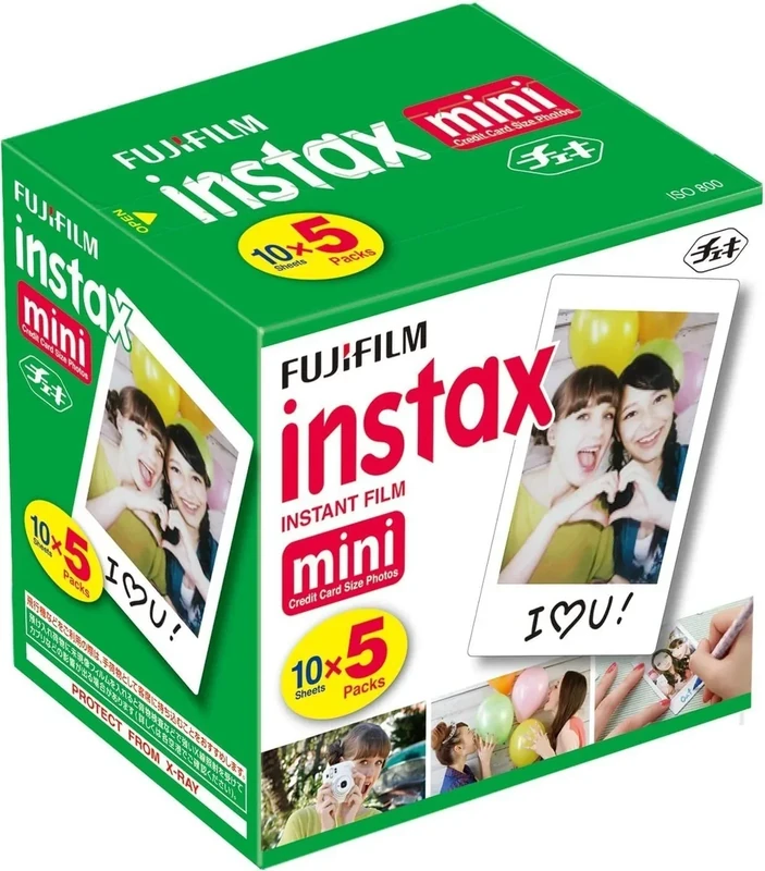 Fujifilm Instax Mini Instant Film - 50 Sheets (5 Pack)