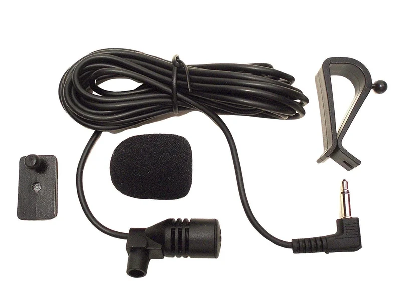 FingerLakes 3.5mm Omni Mic for Car Radio - 3m Cord, Dash Mount