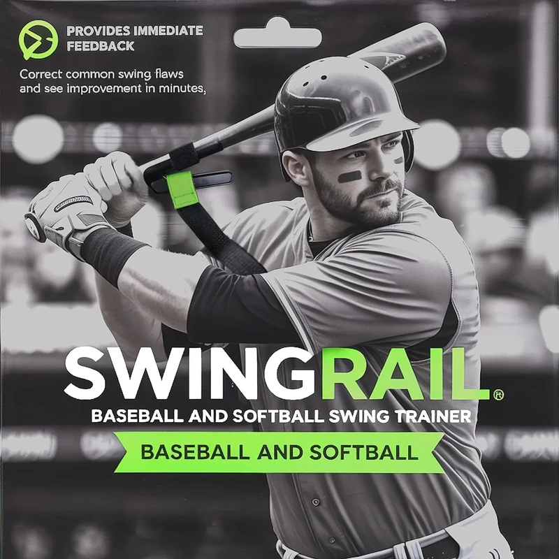 SWINGRAIL Baseball/Softball Swing Trainer Aid - Equipment for Batting and Hitting