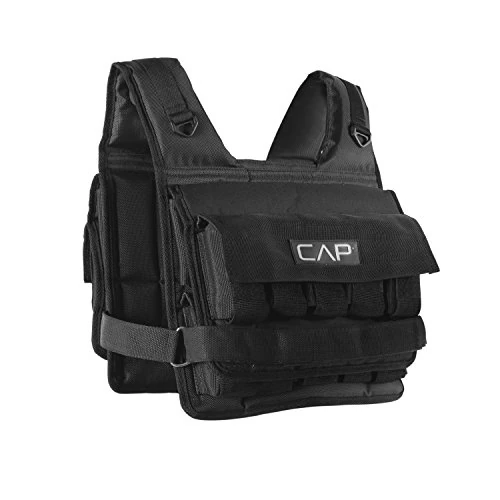 CAP Barbell Short Adjustable Weighted Vest, 50 lb