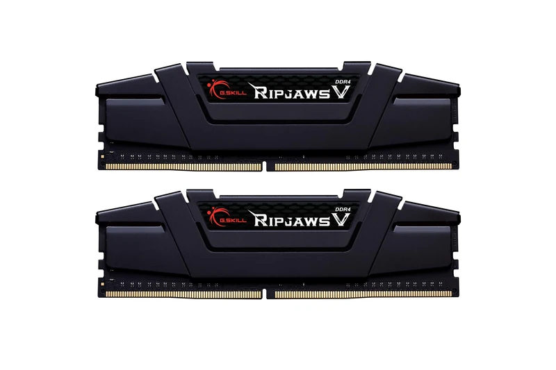 G.SKILL RipjawsV Series DDR4 RAM (XMP) 32GB (2x16GB) 3200MT/s CL16-18-18-38 1.35V Intel AMD Desktop Computer Memory U-DIMM - Black (F4-3200C16D-32GVK)