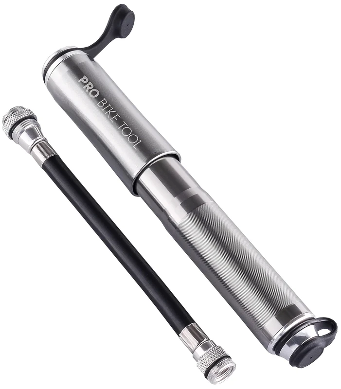 PRO Bike Tool Mini Bike Pump Fits Presta and Schrader - High Pressure PSI - Reliable, Compact & Light - Performance - Bicycle Tire Pump for Road, Mountain and BMX Bikes