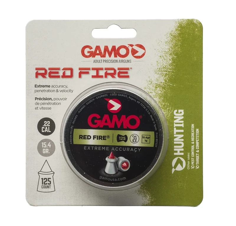 Gamo Red Fire .22 Cal, 15.59 Grains, Polymer Tip, 125ct