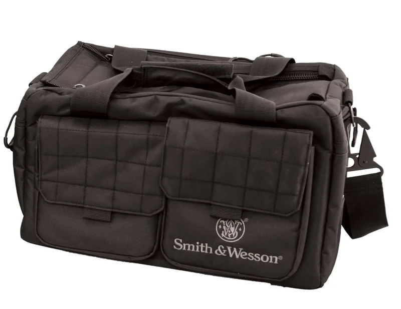 Smith & Wesson M&P Recruit Tactical Range Bag with Weather Resistant Material for Shooting, Range, Storage and Transport , Black