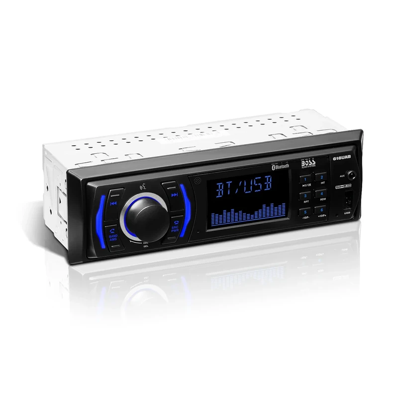 BOSS Audio 616UAB Car Stereo - Bluetooth, USB, AUX, AM/FM, Single DIN