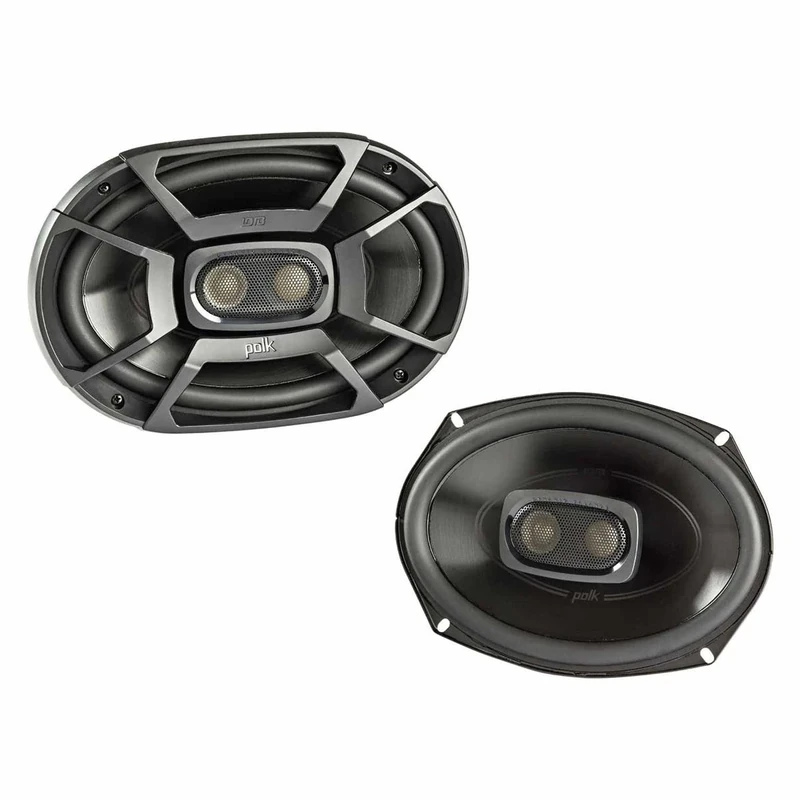 Polk Audio DB692 DB+ Series Coaxial Marine 6x9 Speaker for Car & Boat, 3 Way Car Audio, 30-22kHz Frequency Response, Polypropylene Woofer Cone & 1/2" Silk Dome Tweeter, Easy Installation