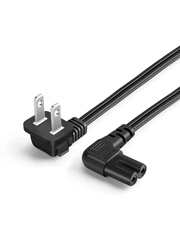 CableCreation 3ft 18AWG Power Cord - IEC320 C7 to NEMA1-15P, Black